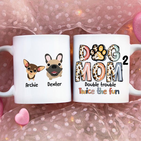 Personalized Gifts For Dog Mom Coffee Mug 01QHDT230324 Mother's Day Personalized Gifts For Dog Mom Coffee Mug 01QHDT230324 Mother's Day