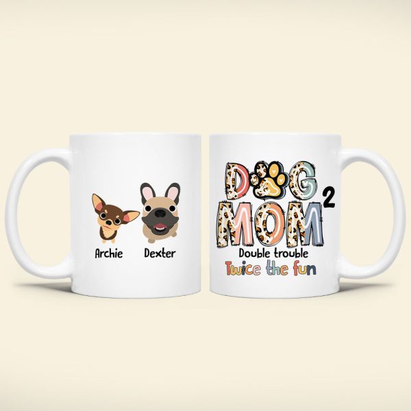 Personalized Gifts For Dog Mom Coffee Mug 01QHDT230324 Mother's Day Personalized Gifts For Dog Mom Coffee Mug 01QHDT230324 Mother's Day