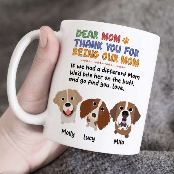 Personalized Gifts For Dog Mom Coffee Mug 05HUPU260124 Mother's Day Personalized Gifts For Dog Mom Coffee Mug 05HUPU260124 Mother's Day