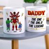 Personalized Gifts For Father Coffee Mug Daddy, The One, The Only, The Legend 06OHTI140324PA Personalized Gifts For Father Coffee Mug Daddy, The One, The Only, The Legend 06OHTI140324PA
