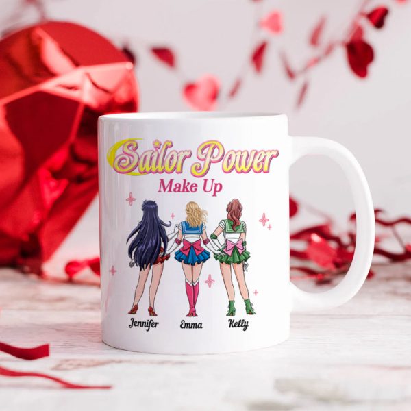 Personalized Gifts For Friends Coffee Mug Sailor Power Make Up 05TOHN230224HH Personalized Gifts For Friends Coffee Mug Sailor Power Make Up 05TOHN230224HH