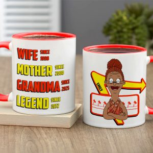 Personalized Gifts For Grandma Coffee Mug - Wife Mother Legend 01TGLU050325HG