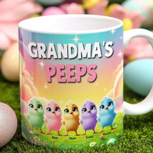 Personalized Gifts For Grandma Coffee Mug, Chick Peeps 04tgmh040325 Easter Gifts