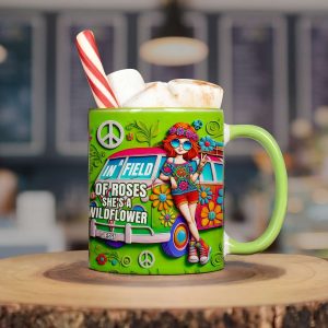 Personalized Gifts For Her Accent Mug, Hippie Style 02TGLU161224