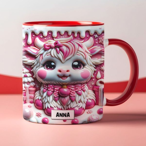 Personalized Gifts For Highland Cattle Lovers, Accent Mug 01HUTN190824 3D Christmas Highland Cattle Personalized Gifts For Highland Cattle Lovers, Accent Mug 01HUTN190824 3D Christmas Highland Cattle