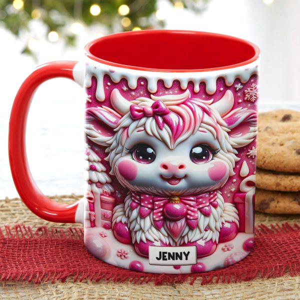 Personalized Gifts For Highland Cattle Lovers, Accent Mug 01HUTN190824 3D Christmas Highland Cattle Personalized Gifts For Highland Cattle Lovers, Accent Mug 01HUTN190824 3D Christmas Highland Cattle
