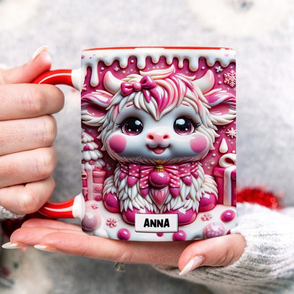 Personalized Gifts For Highland Cattle Lovers, Accent Mug 01HUTN190824 3D Christmas Highland Cattle Personalized Gifts For Highland Cattle Lovers, Accent Mug 01HUTN190824 3D Christmas Highland Cattle