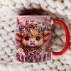 Personalized Gifts For Highland Cattle Lovers, Accent Mug 01HUTN190824 3D Christmas Highland Cattle Personalized Gifts For Highland Cattle Lovers, Accent Mug 01HUTN190824 3D Christmas Highland Cattle