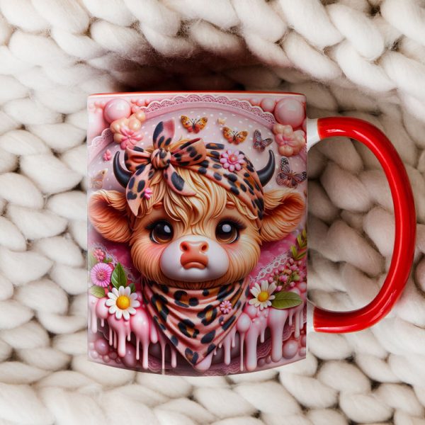 Personalized Gifts For Highland Cattle Lovers, Accent Mug 01HUTN190824 3D Christmas Highland Cattle Personalized Gifts For Highland Cattle Lovers, Accent Mug 01HUTN190824 3D Christmas Highland Cattle