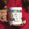 Personalized Gifts for Knitters, Knitting in my DNA White Mug 04TOTN070824 Personalized Gifts for Knitters, Knitting in my DNA White Mug 04TOTN070824