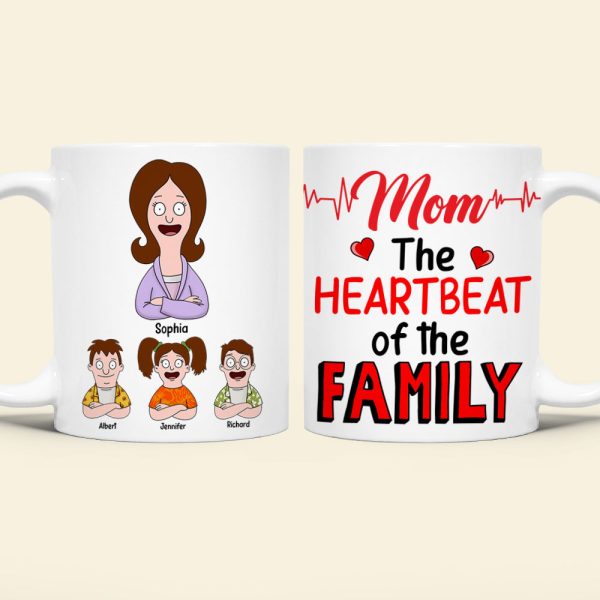 Personalized Gifts For Mom Coffee Mug 04toqn050325hg The Heartbeat Of The Family Personalized Gifts For Mom Coffee Mug 04toqn050325hg The Heartbeat Of The Family