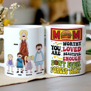 Personalized Gifts For Mom Coffee Mug Don't Ever Forget 03TODT100325HG