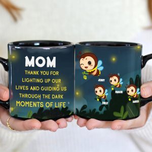 Personalized Gifts For Mom Coffee Mug Mom Thank You For Lighting Up Our Lives