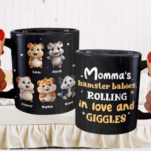 Personalized Gifts For Mom Coffee Mug Momma's Hamster Babies