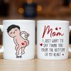 Personalized Gifts For Mom Coffee Mug Thank You From The Bottom Of My Heart Funny Mother's Day Gifts