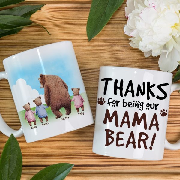Personalized Gifts For Mom Coffee Mug Thanks For Being Our Mama Bear Personalized Gifts For Mom Coffee Mug Thanks For Being Our Mama Bear