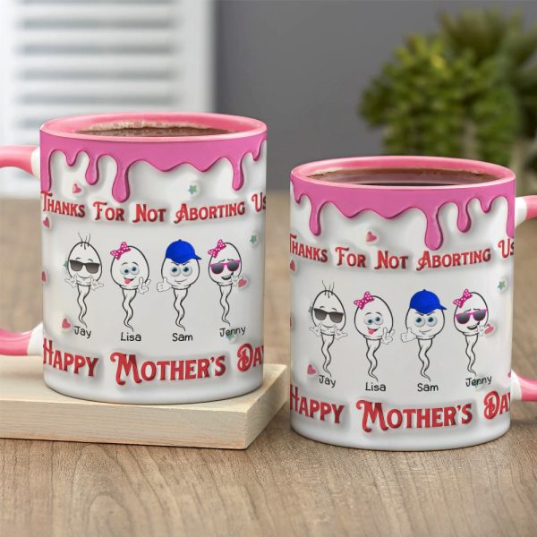 Personalized Gifts For Mom Coffee Mug Thanks For Not Aborting Us 01OHMH050324 Personalized Gifts For Mom Coffee Mug Thanks For Not Aborting Us 01OHMH050324