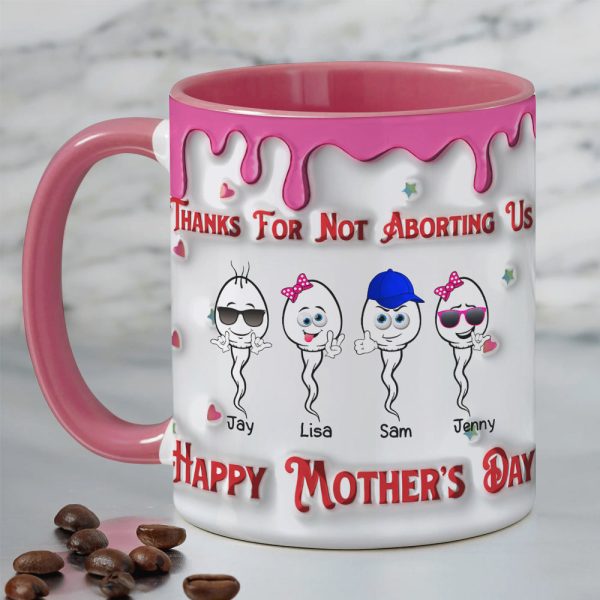Personalized Gifts For Mom Coffee Mug Thanks For Not Aborting Us 01OHMH050324 Personalized Gifts For Mom Coffee Mug Thanks For Not Aborting Us 01OHMH050324