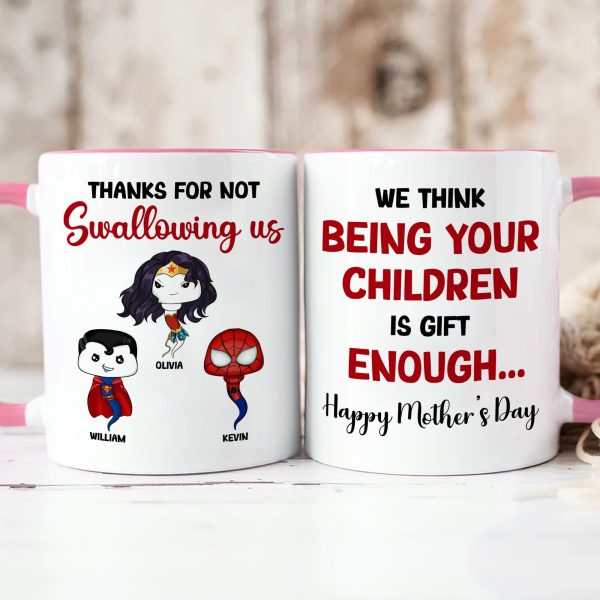 Personalized Gifts For Mom Coffee Mug Thanks For Not Swallowing Us 06NADT270324HA Personalized Gifts For Mom Coffee Mug Thanks For Not Swallowing Us 06NADT270324HA