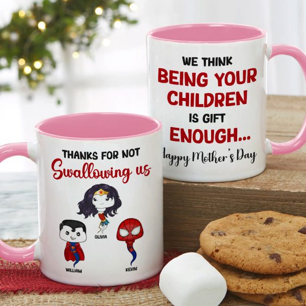 Personalized Gifts For Mom Coffee Mug Thanks For Not Swallowing Us 06NADT270324HA Personalized Gifts For Mom Coffee Mug Thanks For Not Swallowing Us 06NADT270324HA