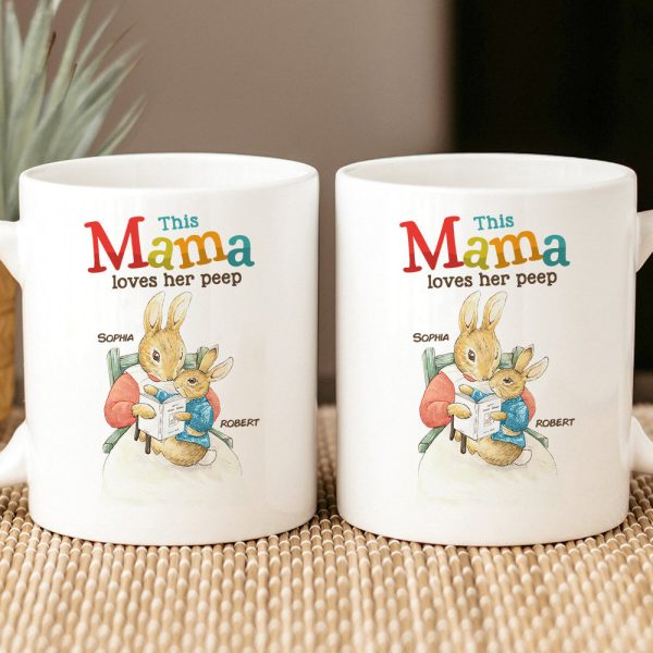 Personalized Gifts For Mom Coffee Mug This Mama Loves Her Peep 03HUDT220224 Personalized Gifts For Mom Coffee Mug This Mama Loves Her Peep 03HUDT220224