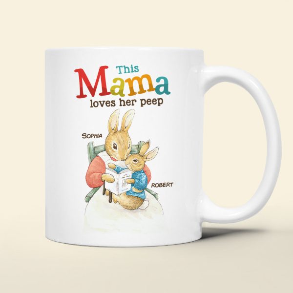 Personalized Gifts For Mom Coffee Mug This Mama Loves Her Peep 03HUDT220224 Personalized Gifts For Mom Coffee Mug This Mama Loves Her Peep 03HUDT220224