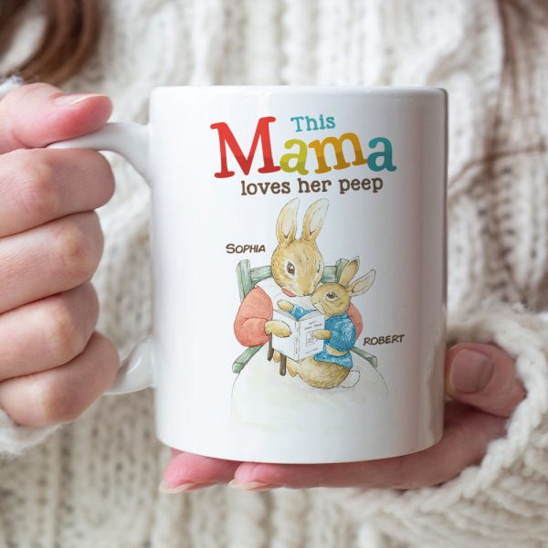 Personalized Gifts For Mom Coffee Mug This Mama Loves Her Peep 03HUDT220224 Personalized Gifts For Mom Coffee Mug This Mama Loves Her Peep 03HUDT220224