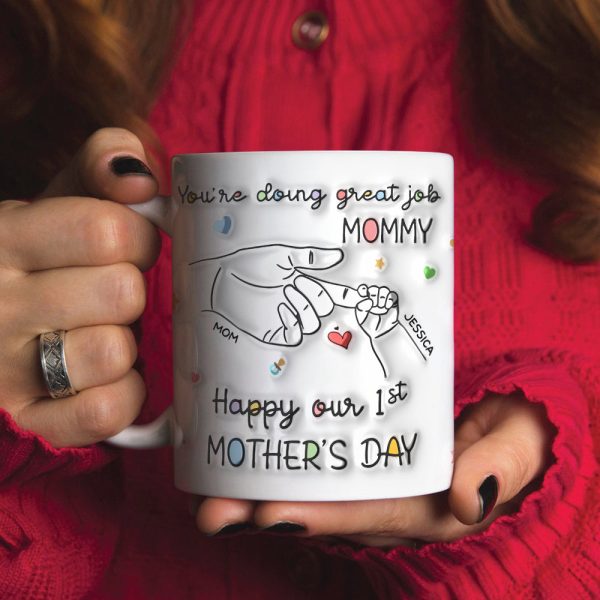 Personalized Gifts For Mom Coffee Mug You're Doing Great Job Mommy 02NAPU140324 Personalized Gifts For Mom Coffee Mug You're Doing Great Job Mommy 02NAPU140324