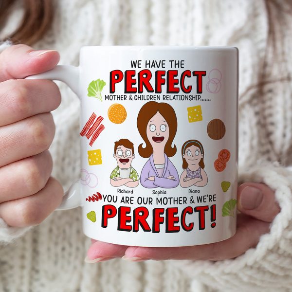 Personalized Gifts For Mom Coffee Mug You're Our Mother And We're Perfect 01TOQN120325HG