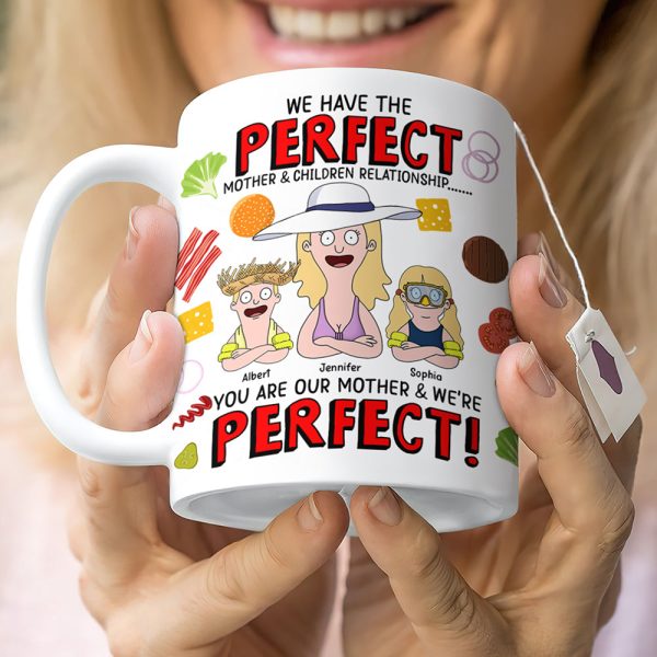 Personalized Gifts For Mom Coffee Mug You're Our Mother And We're Perfect 01TOQN120325HG