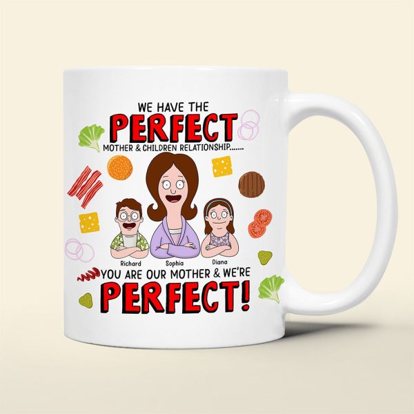 Personalized Gifts For Mom Coffee Mug You're Our Mother And We're Perfect 01TOQN120325HG
