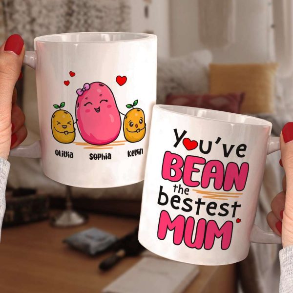 Personalized Gifts For Mom Coffee Mug You've Bean The Bestest Mum 04TODT080324 Personalized Gifts For Mom Coffee Mug You've Bean The Bestest Mum 04TODT080324