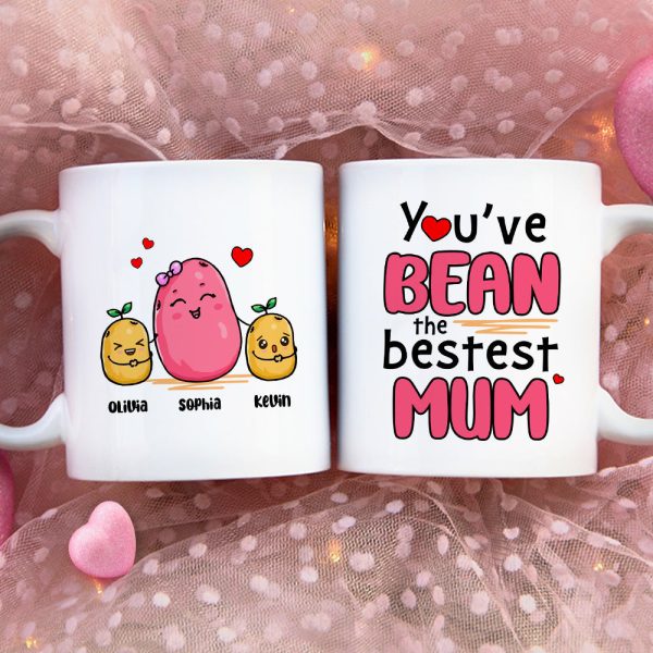 Personalized Gifts For Mom Coffee Mug You've Bean The Bestest Mum 04TODT080324 Personalized Gifts For Mom Coffee Mug You've Bean The Bestest Mum 04TODT080324