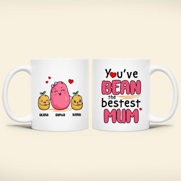 Personalized Gifts For Mom Coffee Mug You've Bean The Bestest Mum 04TODT080324 Personalized Gifts For Mom Coffee Mug You've Bean The Bestest Mum 04TODT080324