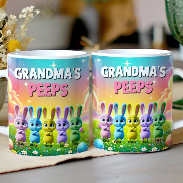 Personalized Gifts For Mom Easter Day Coffee Mug Bunny Peeps 021TGMH070325 Personalized Gifts For Mom Easter Day Coffee Mug Bunny Peeps 021TGMH070325