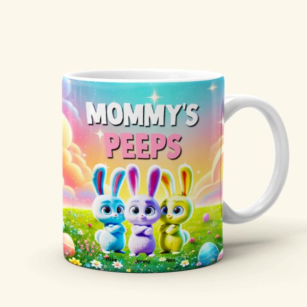 Personalized Gifts For Mom Easter Day Coffee Mug Bunny Peeps 021TGMH070325 Personalized Gifts For Mom Easter Day Coffee Mug Bunny Peeps 021TGMH070325