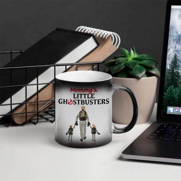 Personalized Gifts For Mom Magic Mug Mom And Kids Ghost Hunting Squad 04QHHN280324 Personalized Gifts For Mom Magic Mug Mom And Kids Ghost Hunting Squad 04QHHN280324