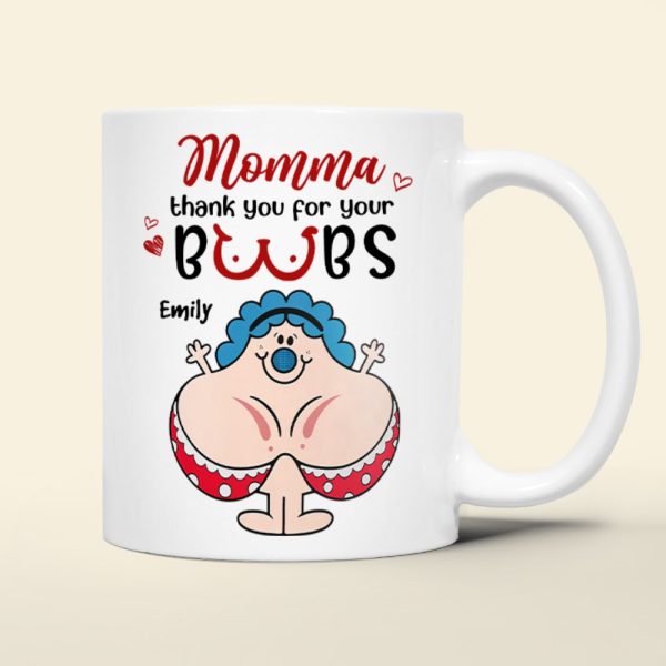 Personalized Gifts For Mother Coffee Mug Momma Thank You 01KATI060324 Personalized Gifts For Mother Coffee Mug Momma Thank You 01KATI060324