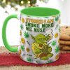 Personalized Gifts For Stoner White Mug, Green Animal Smoke Weed 04napu200724