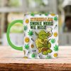 Personalized Gifts For Stoner White Mug, Green Animal Smoke Weed 04napu200724