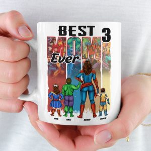Personalized Gifts For Super Mom Coffee Mug Best Mom Ever 04OHTI190325PA