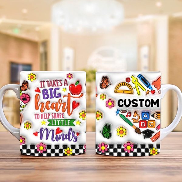 Personalized Gifts For Teacher Christmas Retro Coffee Mug 09ACDT060924 Personalized Gifts For Teacher Christmas Retro Coffee Mug 09ACDT060924
