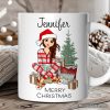 Personalized Girly Girl Christmas Mug, Black, Blonde, Brown Brunette, and Red Hair Personalized Girly Girl Christmas Mug, Black, Blonde, Brown Brunette, and Red Hair
