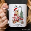 Personalized Girly Girl Christmas Mug, Black, Blonde, Brown Brunette, and Red Hair Personalized Girly Girl Christmas Mug, Black, Blonde, Brown Brunette, and Red Hair