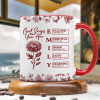 Personalized God Says I Am Name Letter In Bible Birth Flower Toile De Jouy Style Accent Mug HO82 894652 Personalized God Says I Am Name Letter In Bible Birth Flower Toile De Jouy Style Accent Mug HO82 894652
