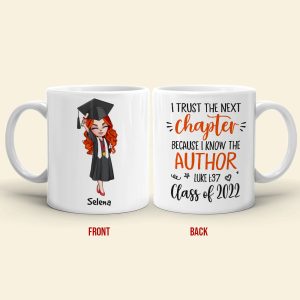 Personalized Graduation White Mug - I Trust The Next Chapter