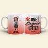 Personalized Graduation White Mug - One Degree Hotter Personalized Graduation White Mug - One Degree Hotter
