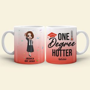 Personalized Graduation White Mug - One Degree Hotter