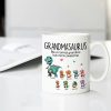 Personalized Grandmasaurus Ceramic Mug - Unique Grandma Gift