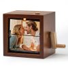 Personalized Hand Crank Photo Flip Box with Light Personalized Hand Crank Photo Flip Box with Light